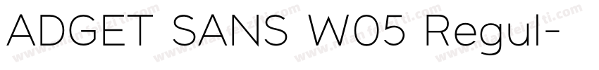ADGET SANS W05 Regul字体转换
